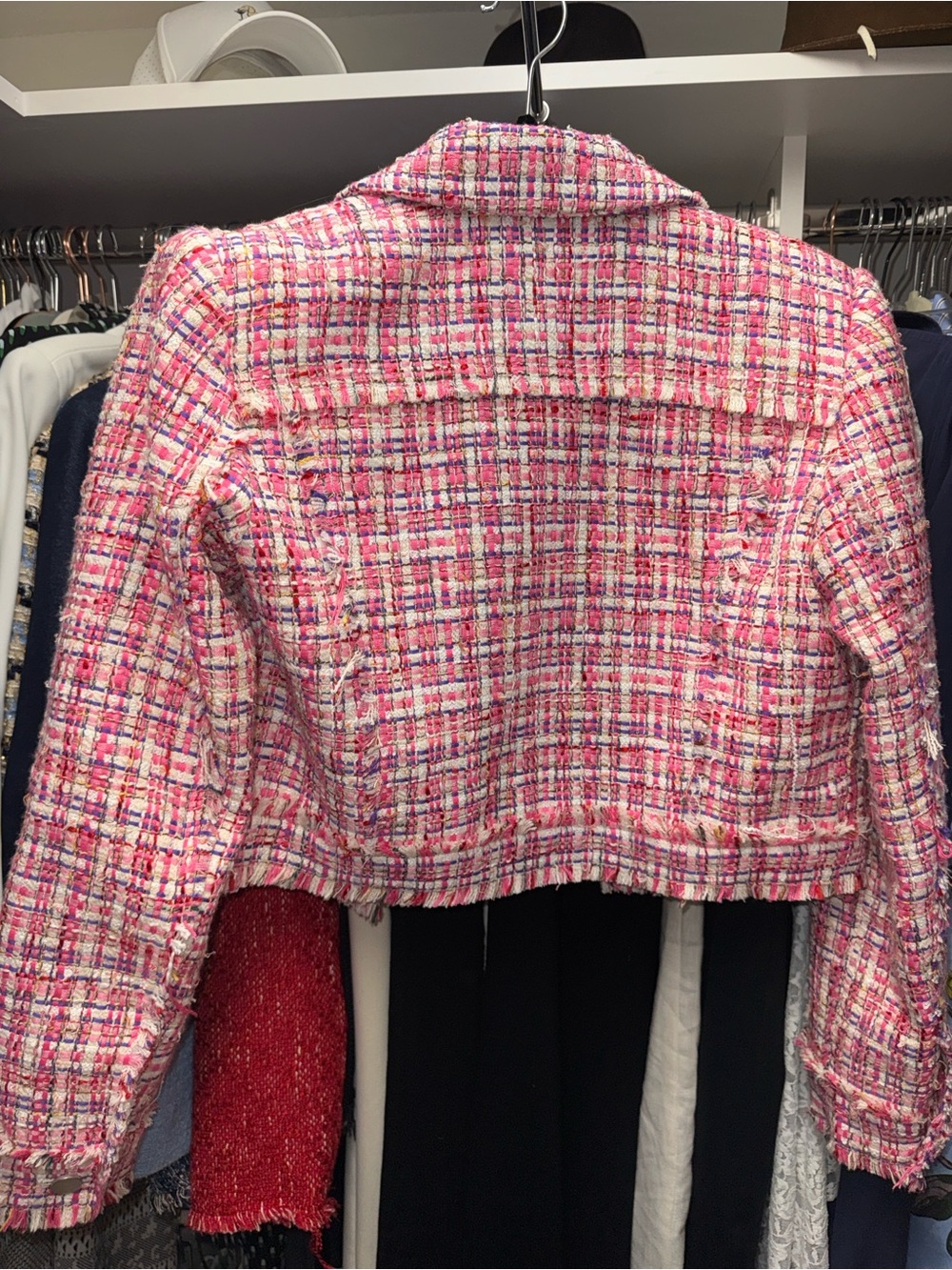 House of Harlow 1960 Pink Tweed Jacket & Dress Set - Picture 5 of 12